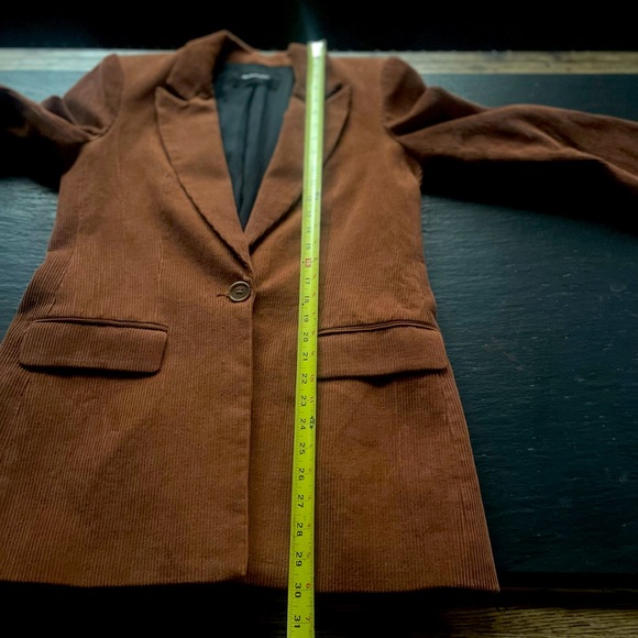 Reformation) Brown Sampson Corduroy Blazer Suit Jacket - Picture 15 of 16